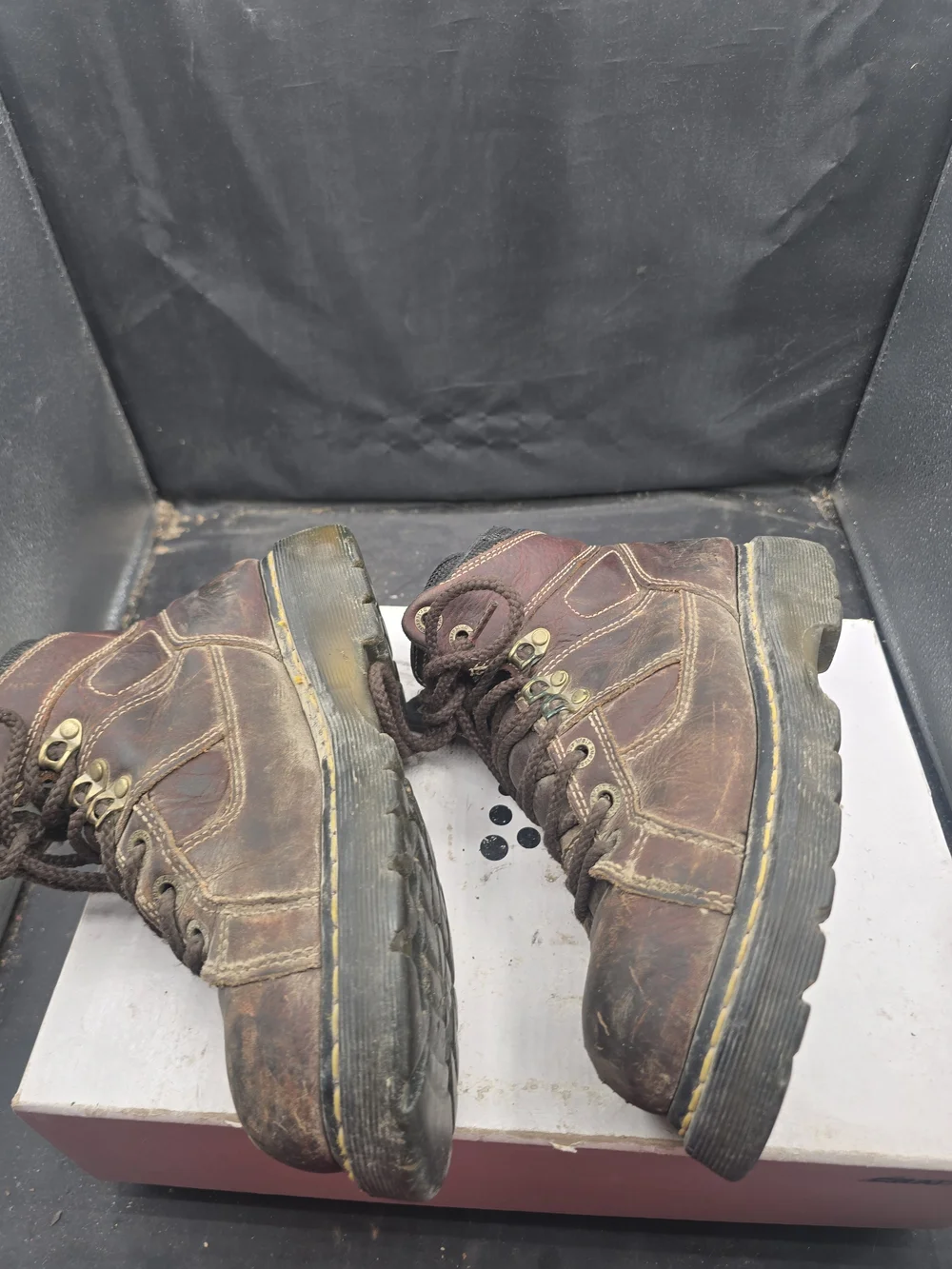 Dr. Martens Brown‎ Leather Lace-Up Work Boots